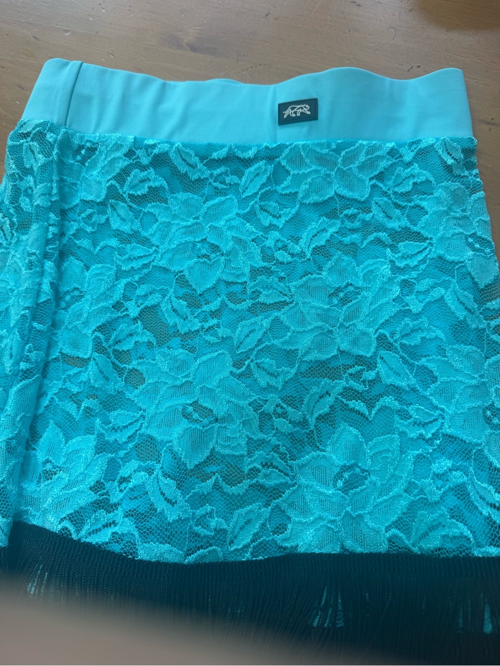 Tiger Friday AXS Lace Fringe Ballroom Skirt - Picture 3 of 6